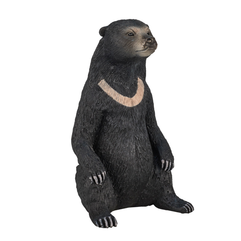 Mojofun Realistic Sun Bear Figurine - Hand-painted Wildlife Toy