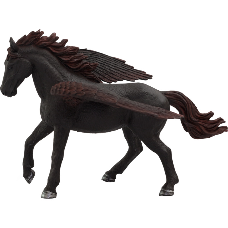 Mojofun Dark Pegasus Winged Horse Figurine - Mythological Fantasy Toy