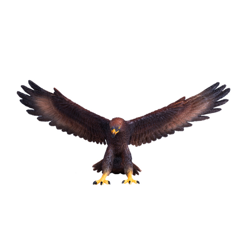 Mojo Fun Golden Eagle Figurine - Realistic Bird Of Prey Collectible Toy