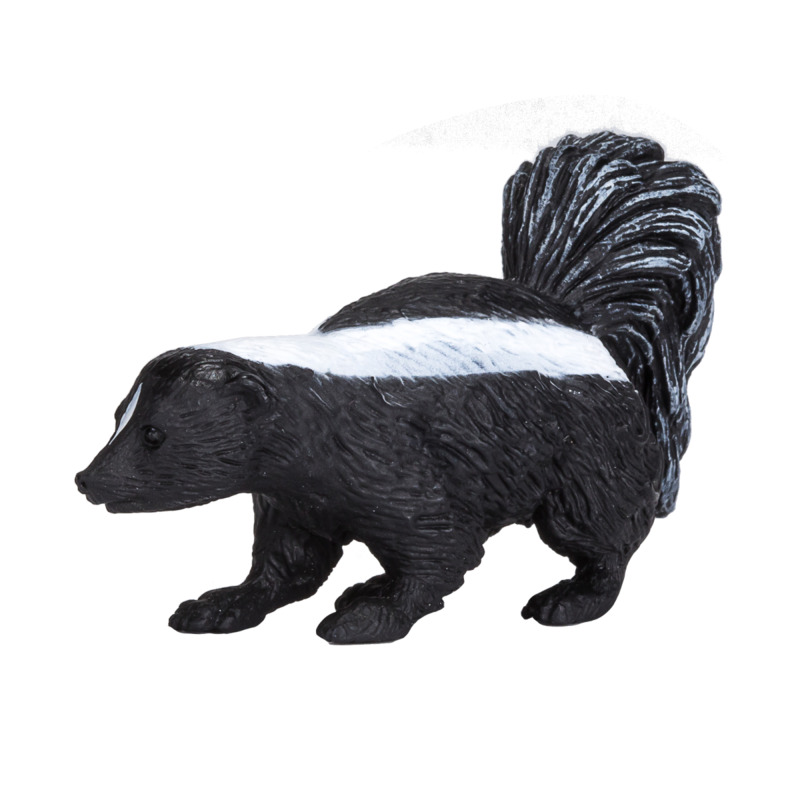 Mojofun Realistic Skunk Figurine - Woodland Animal Toy