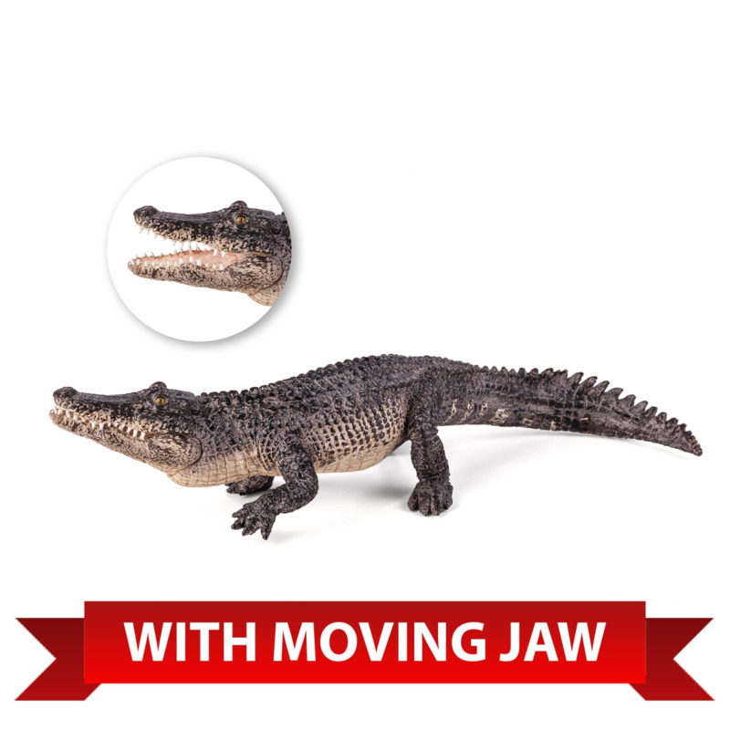 Mojofun Realistic Alligator Figurine - Black
