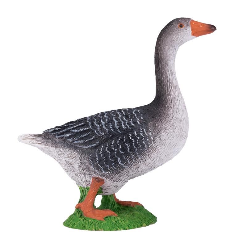 Mojo Fun Realistic Goose Figurine - Farmyard Bird Toy