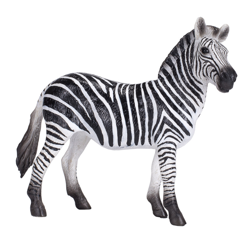 Mojofun Zebra Mare Figurine - Realistic African Wildlife Toy
