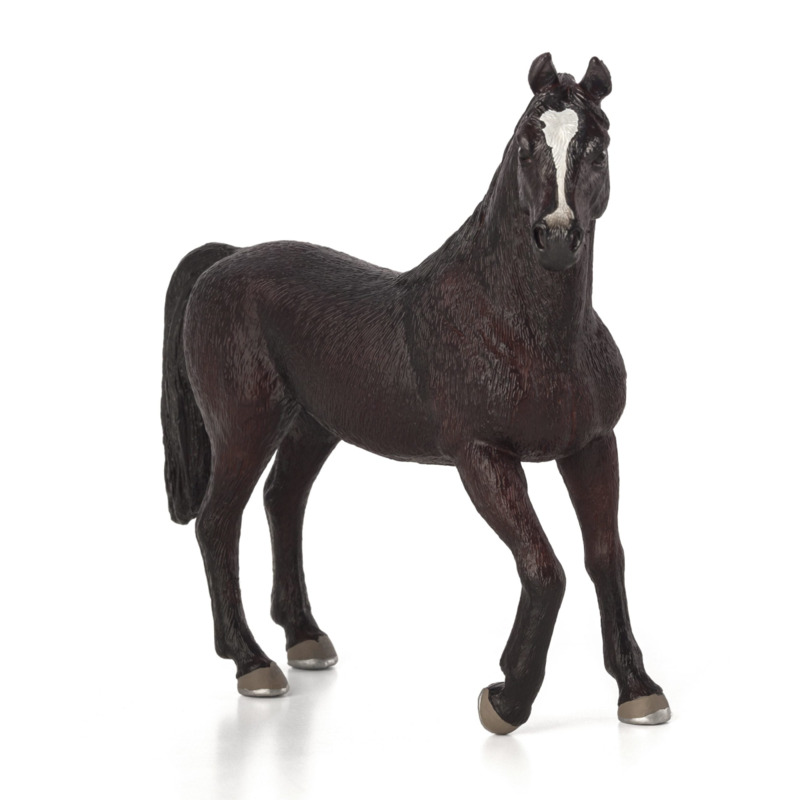 Mojofun Black Arabian Horse Model - Realistic Equestrian Figurine