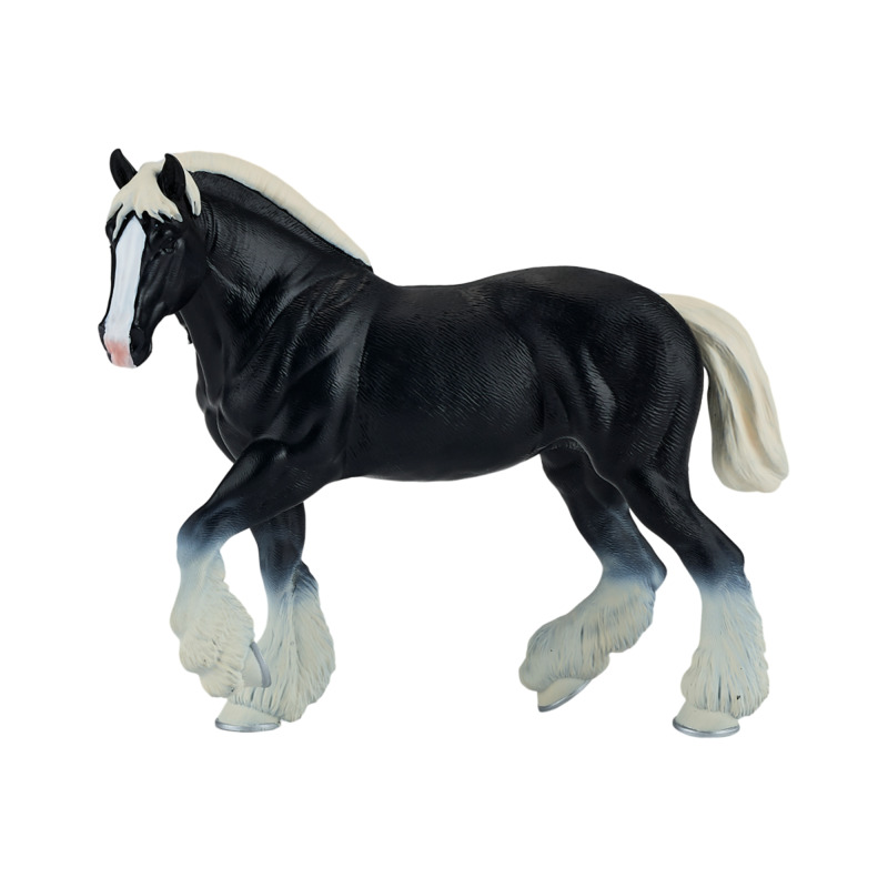 Mojo Fun Clydesdale Horse Toy - Realistic Equestrian Figurine