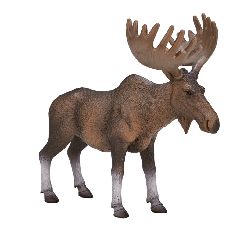 Mojofun Realistic Moose Figurine - Woodland Wildlife Model