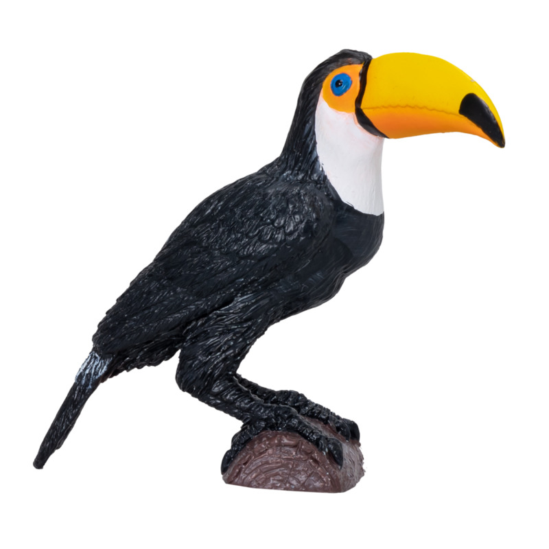 Mojo Fun Toucan Bird Figurine - Realistic Exotic Wildlife Toy