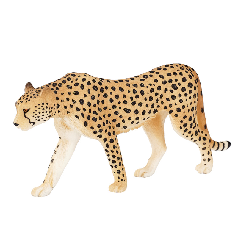 Mojofun Realistic Male Cheetah Figurine - African Wildlife Toy