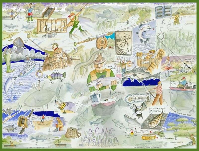 Tim Bulmer 1000 Piece Jigsaw Puzzle - British Fishing Scene