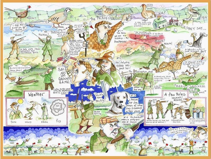 Tim Bulmer Shooting 1000 Piece Jigsaw Puzzle - British Artist, High-quality Print, Durable Cardboard