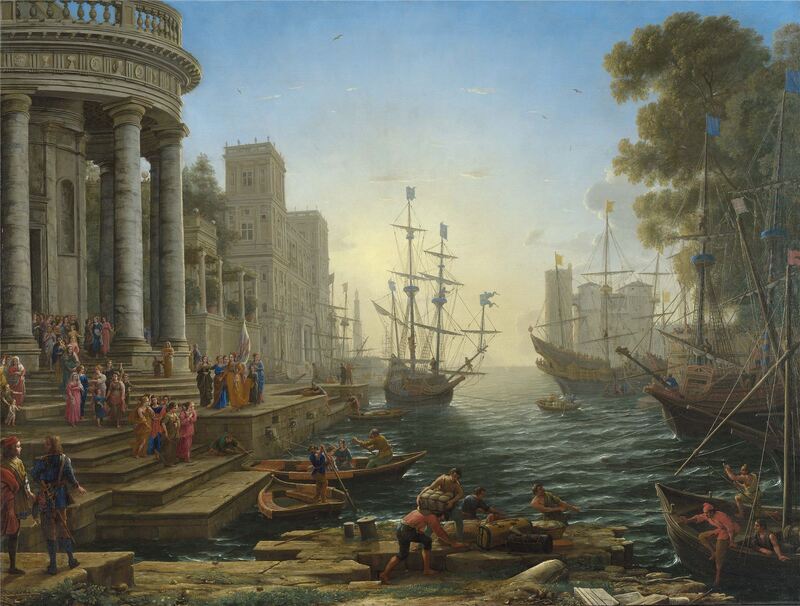 National Gallery Seaport With The Embarkation Of Saint Ursula 1000 Piece Jigsaw Puzzle