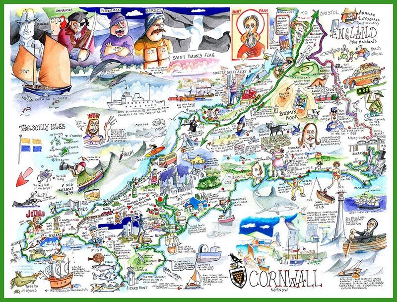 Tim Bulmer 1000 Piece Jigsaw Puzzle - Cornwall Scenic Coastal Art