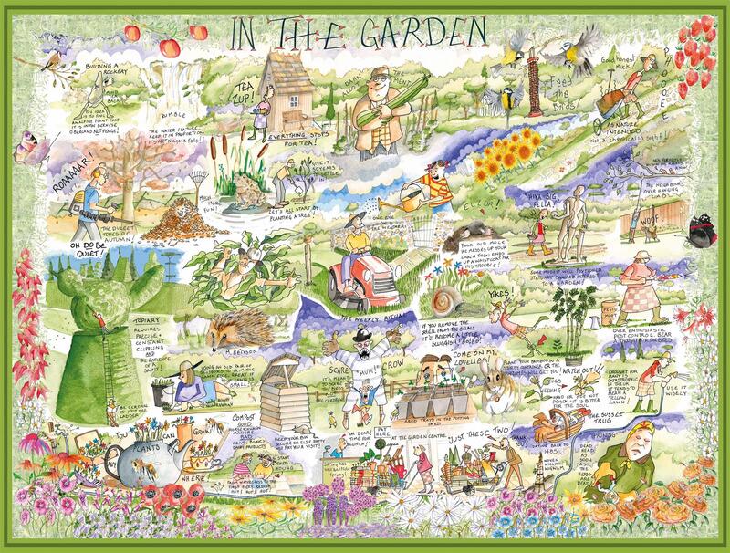 Tim Bulmer In The Garden 1000 Piece Jigsaw Puzzle
