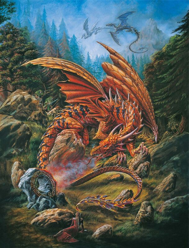 Alchemy Dragons Of The Runering 1000 Piece Jigsaw Puzzle