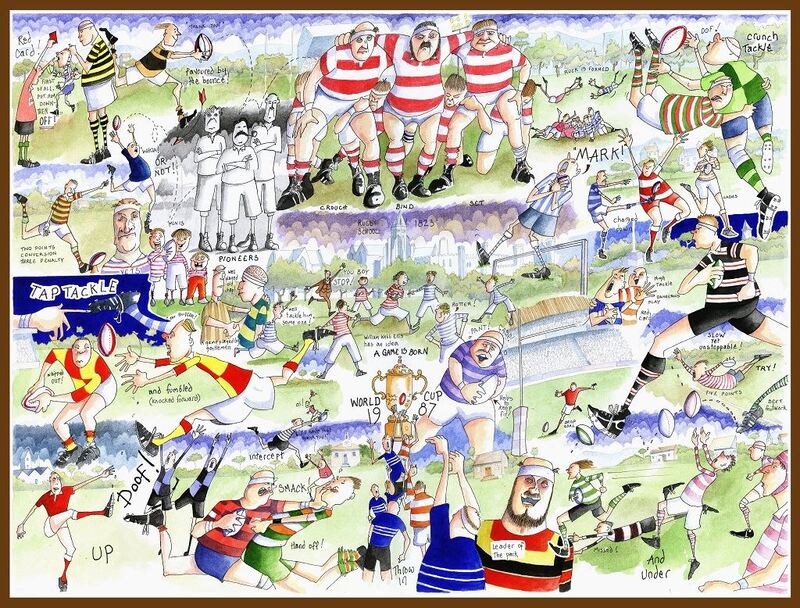 Tim Bulmer Rugby 1000 Piece Jigsaw Puzzle