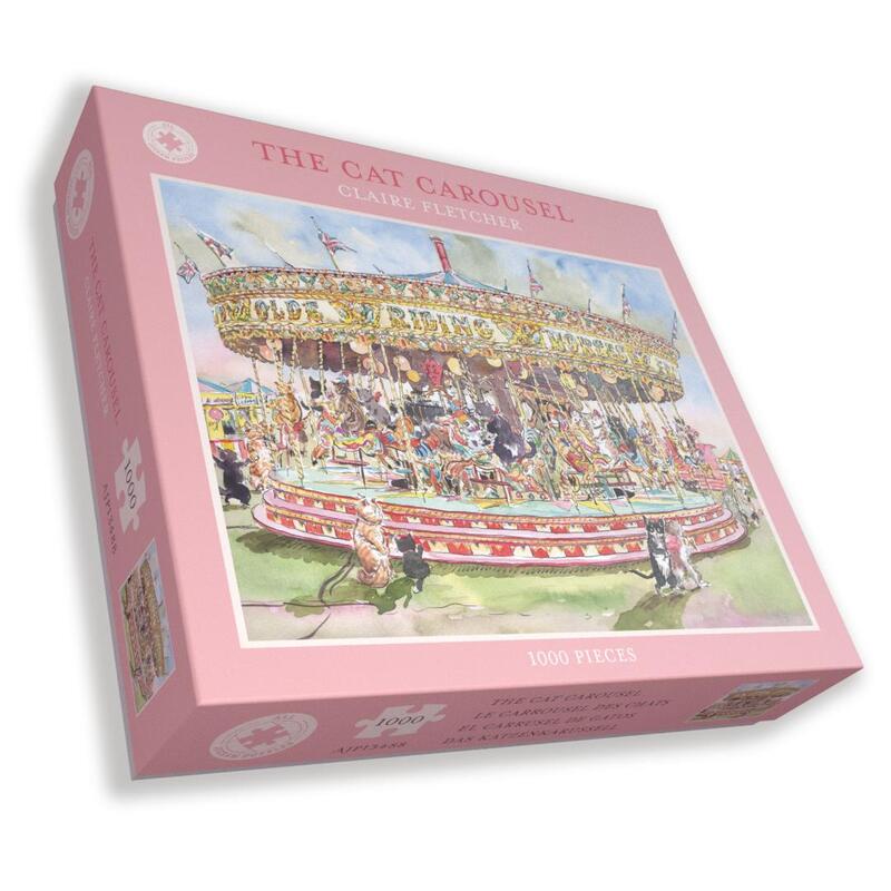 All Jigsaw Puzzles 1000 Piece Jigsaw Puzzle - Cat Carousel