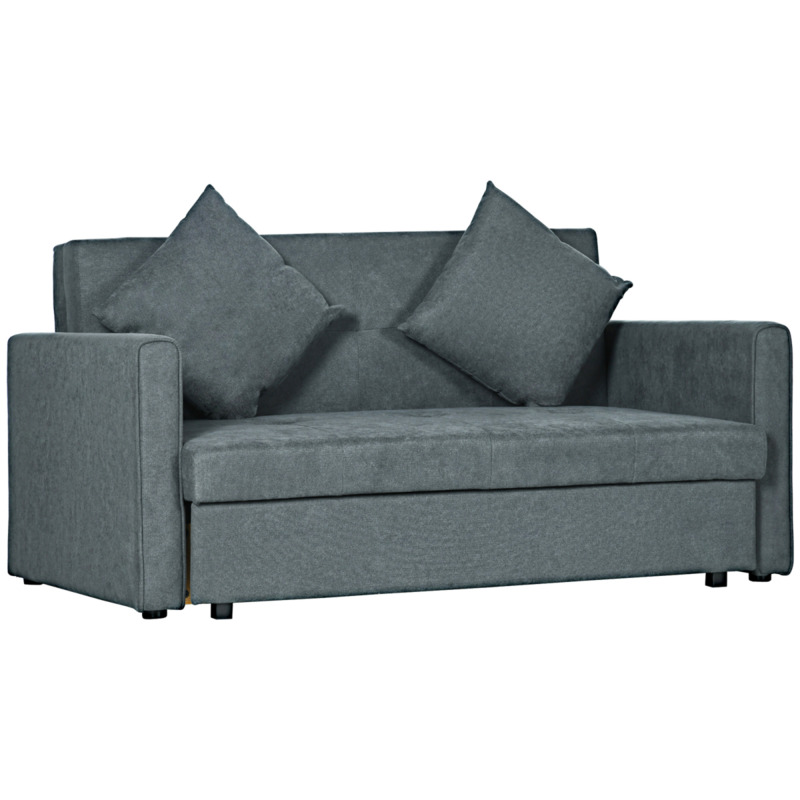 Homcom Loveseat Sofa Bed With Storage - 130 X 67.5cm Compartment