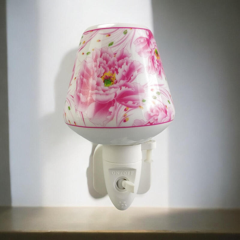Msl 8-inch Led Nightlight - Pink Floral Blooms