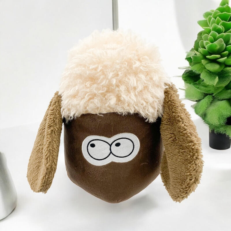 Msl 30cm Sheep Head Wall Hanger - Charming Decorative Storage For Hats & Coats