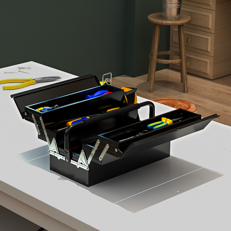 Robust Tool Box With Ample Storage Secure Closure - Portable Design