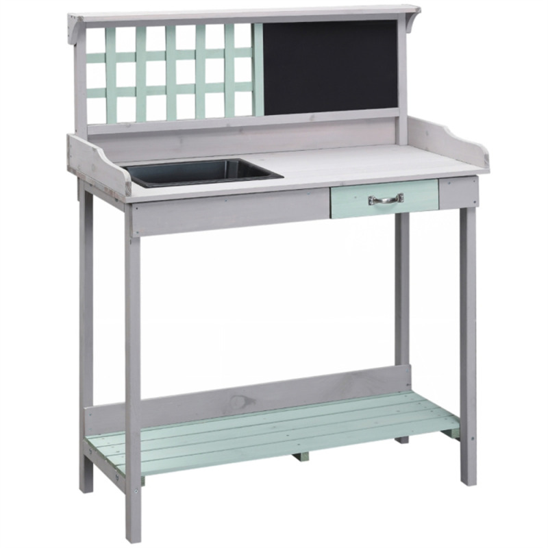 Garden Work Bench With Open Shelf Storage - 180cm Wide
