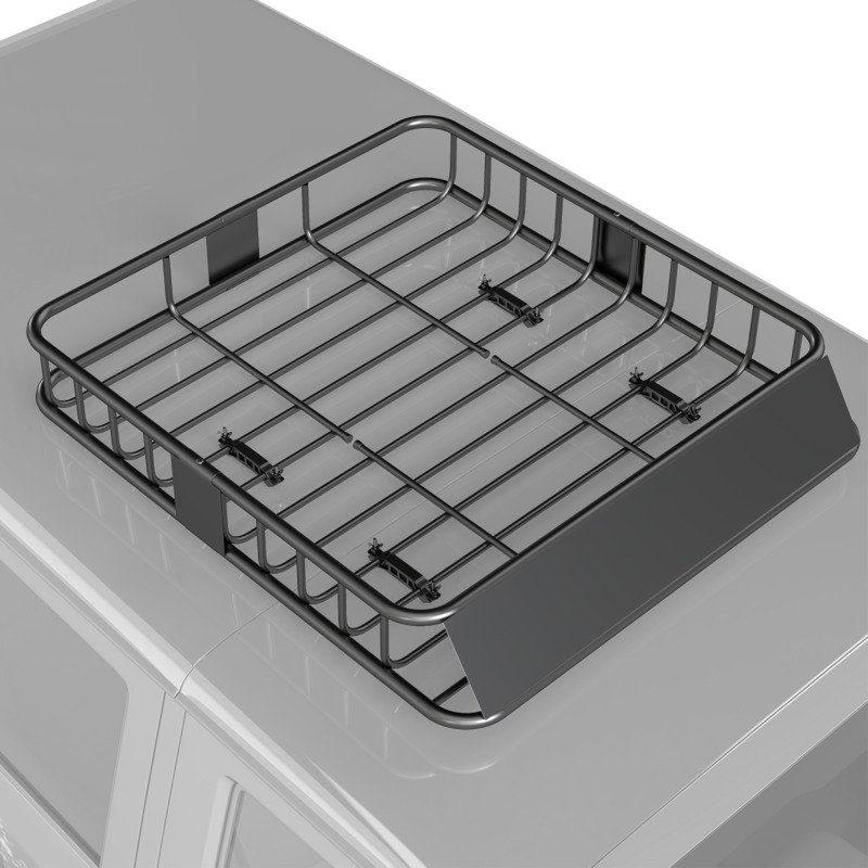 Homcom Steel Roof Rack Basket - 90.7 Kg Load Capacity, Universal Fit