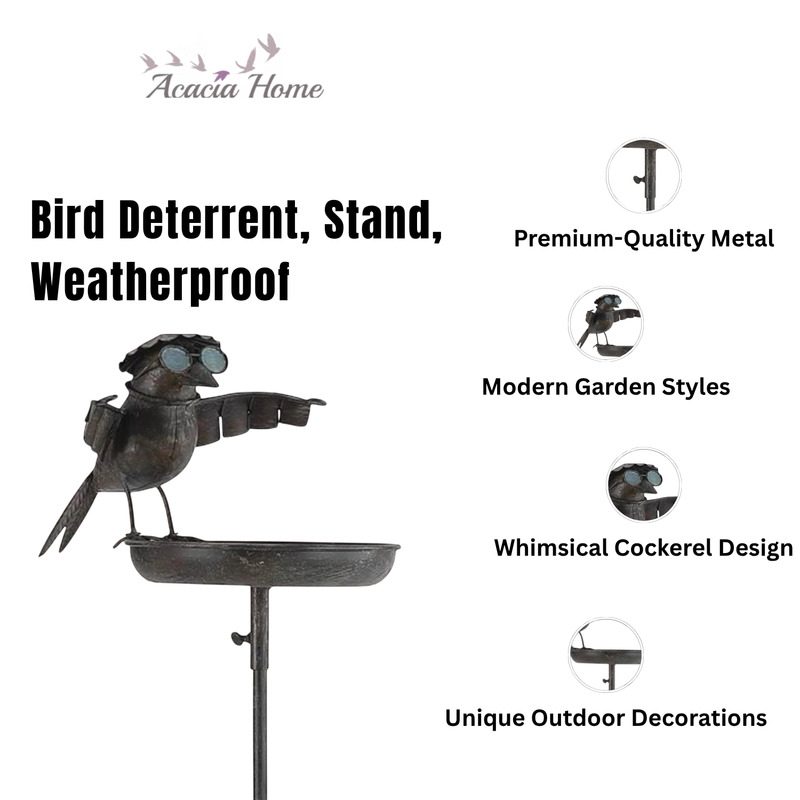 Msl Metal Bird Feeder Garden Stake - 51