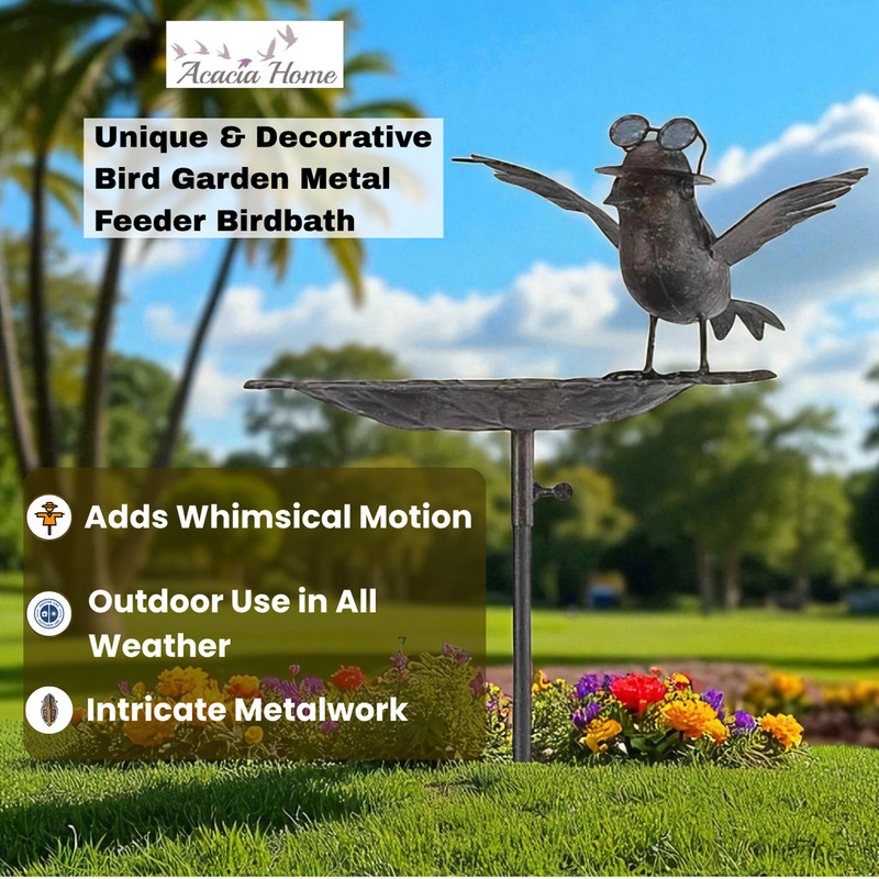 Msl Metal Bird Feeder Garden Stake - 50
