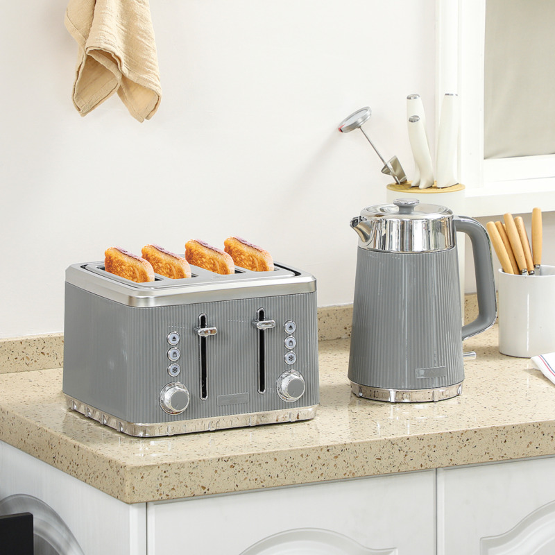 Kettle And Toaster Set - Rapid Boil, Wide Slots