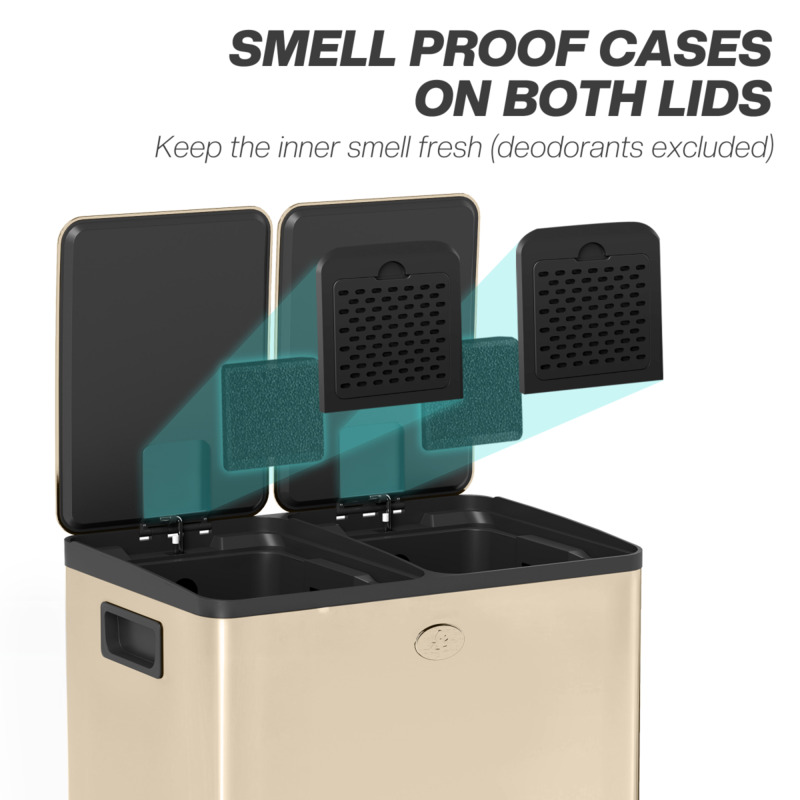 Durable Kitchen Bin - Generous Capacity Easy Clean