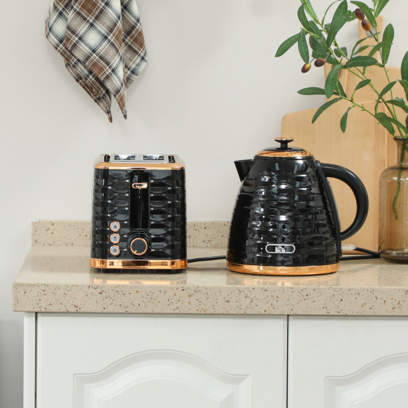 Stylish Kettle And Toaster Set - Fast Boiling & Versatile Browning