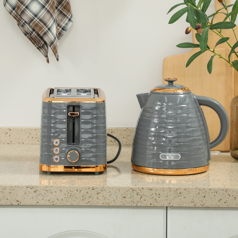 Kettle And Toaster Set - Rapid Boil, Stylish Design