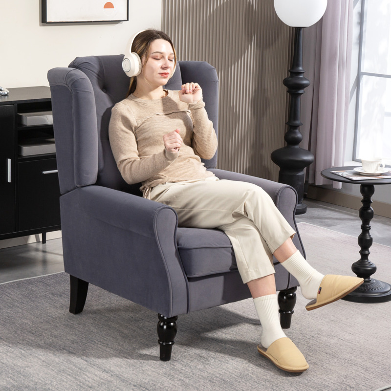 Comfortable Padded Sofa Chair - Cosy Reading Nook Accent Seat