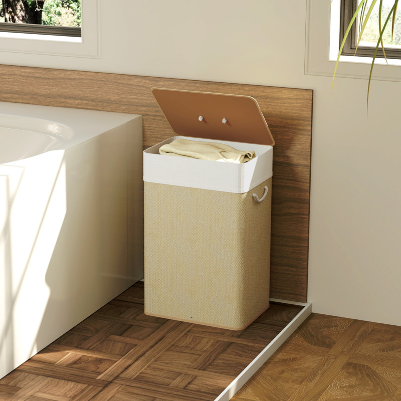 Concealed Laundry Cabinet With Ample Storage - White