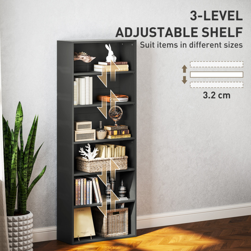 Bookcase Cabinet With Ample Storage - Versatile Display Shelf For Books & Essentials