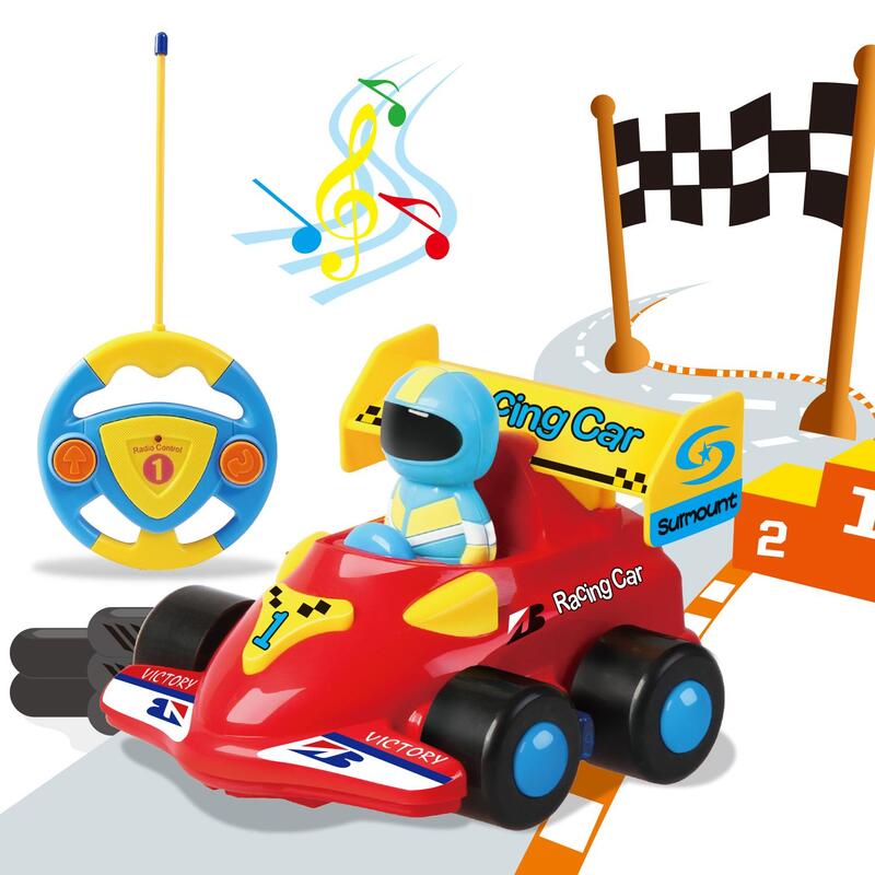 Soka Play Imagine Learn Remote Controlled Racing Car For Toddlers - Red With Sound & Lights