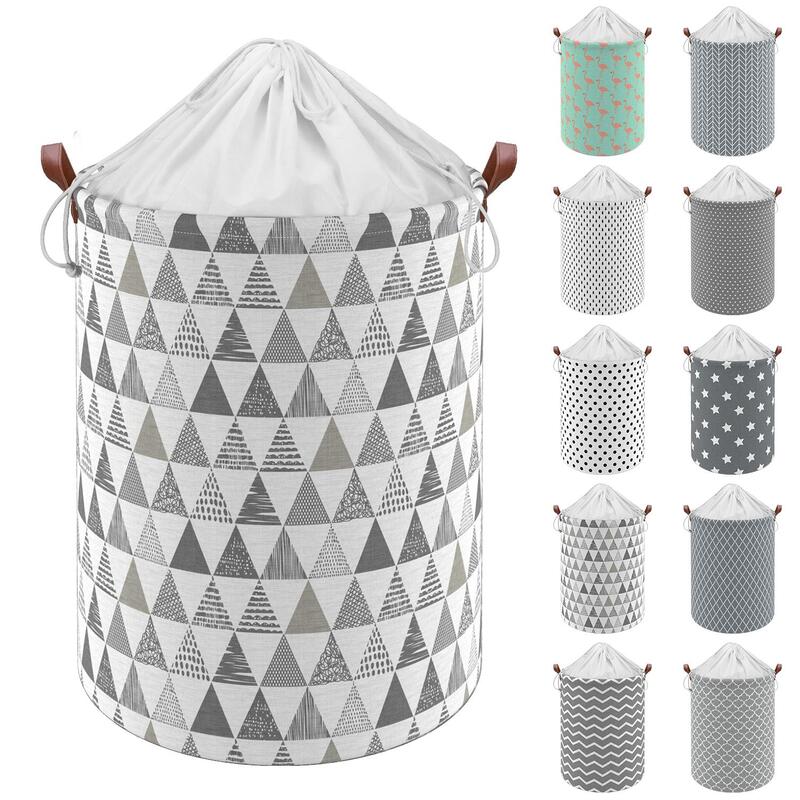Vinsani Drawstring Laundry Basket - Generous Capacity, Sturdy Construction, Space-saving