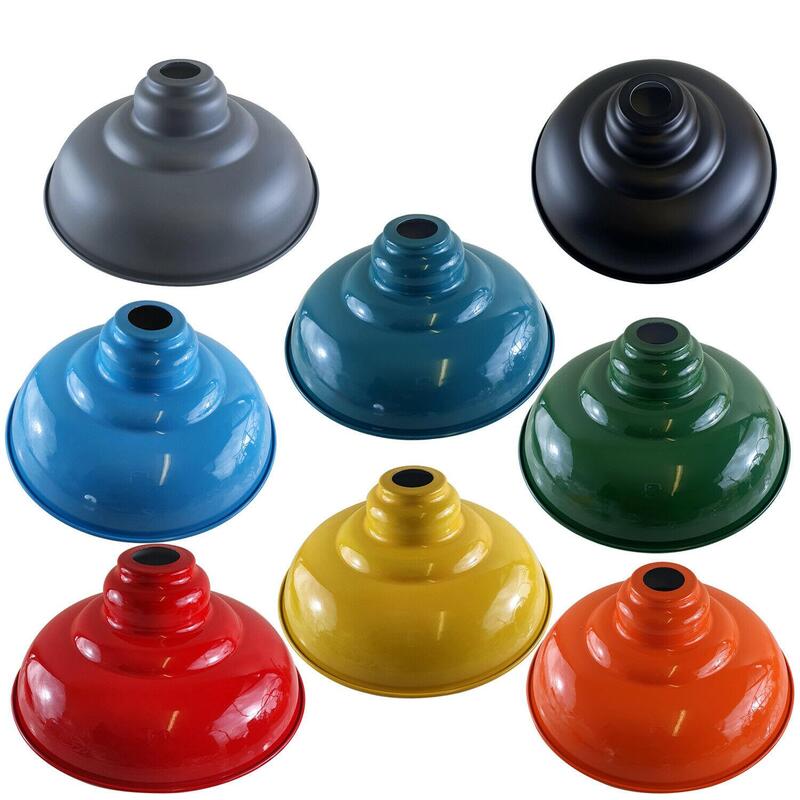 Ledson Industrial Gloss Metal Pendant Light - Modern Indoor Home Lampshade