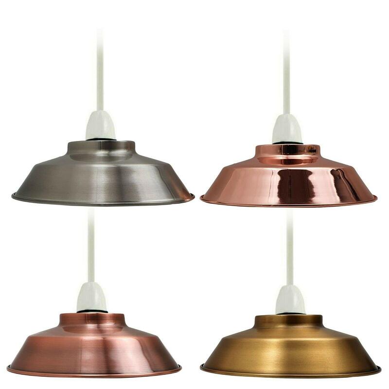 Ledson Metal Retro Bowl Pendant Lampshade