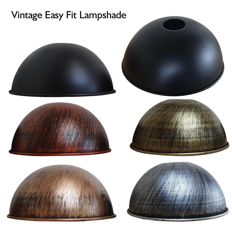 210mm Dome Lampshade Easy Fit Modern Ceiling Pendant Light Shade
