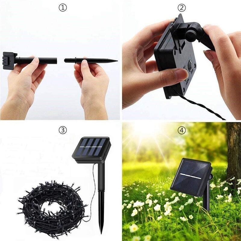 Planet Solar 100 Led White Outdoor Solar Fairy Lights
