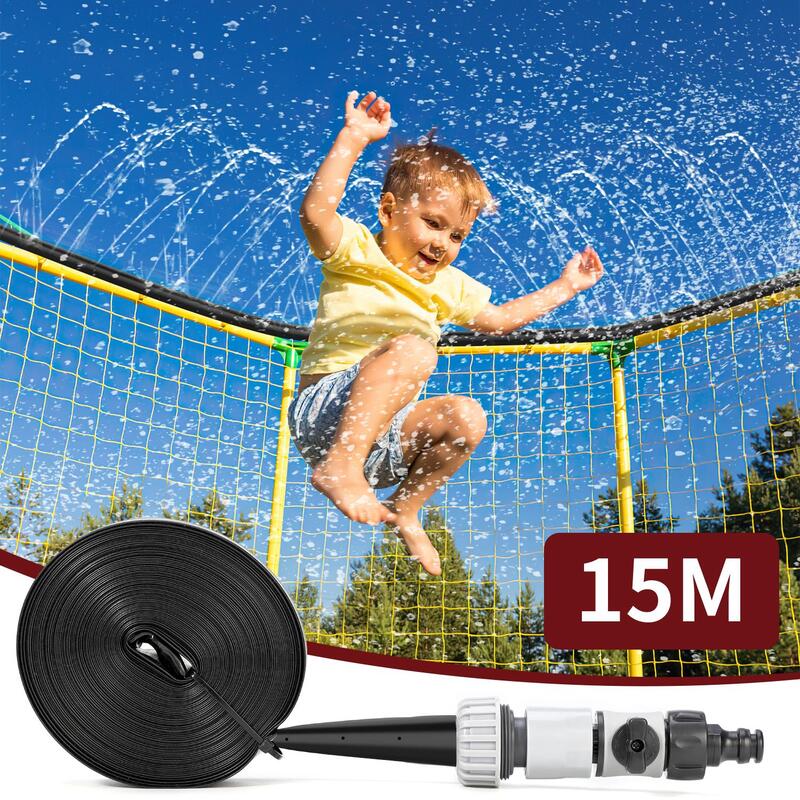 Vinsani 15m Trampoline Sprinkler - Garden Water Park Fun