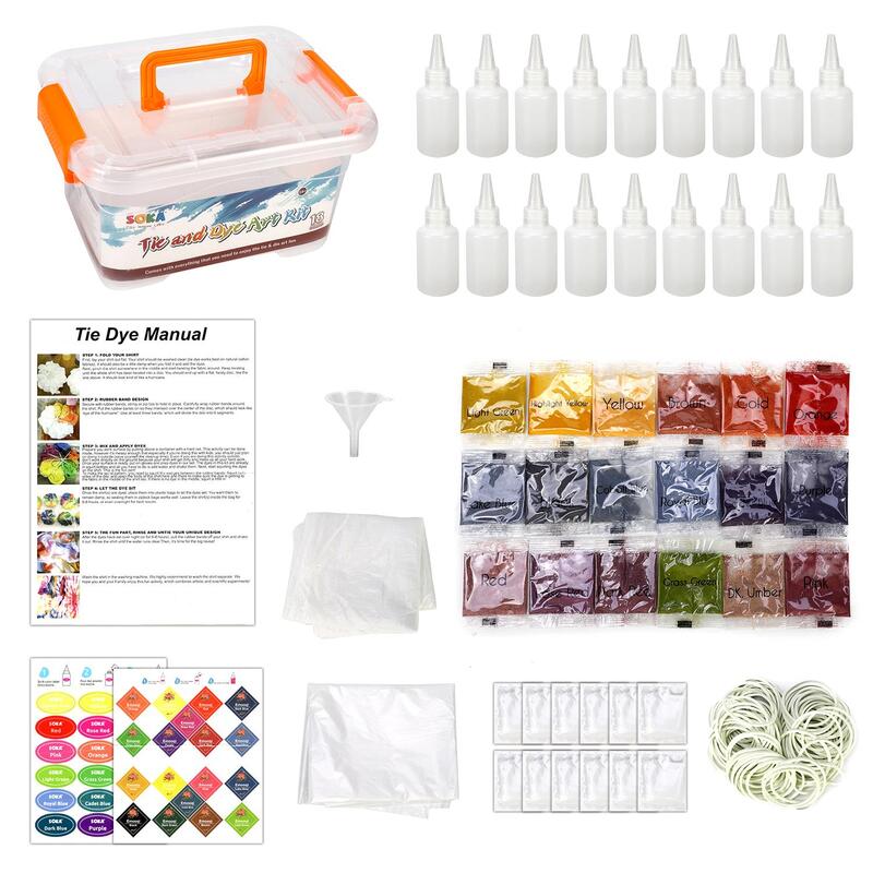 Soka Play Imagine Learn Tie-dye Art Set - All-inclusive Kit For Textiles