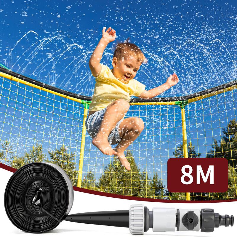 Vinsani 8m Trampoline Sprinkler - Outdoor Cooling Water Mist Accessory