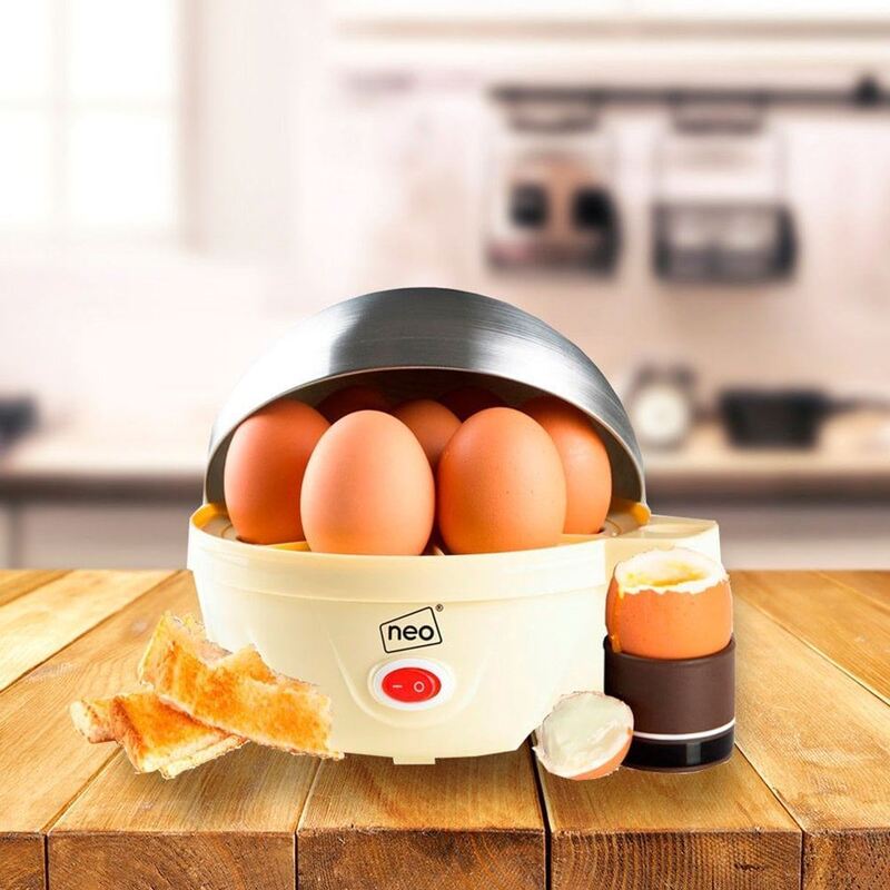Unbranded 7-egg Electric Egg Boiler Poacher & Steamer - Cream
