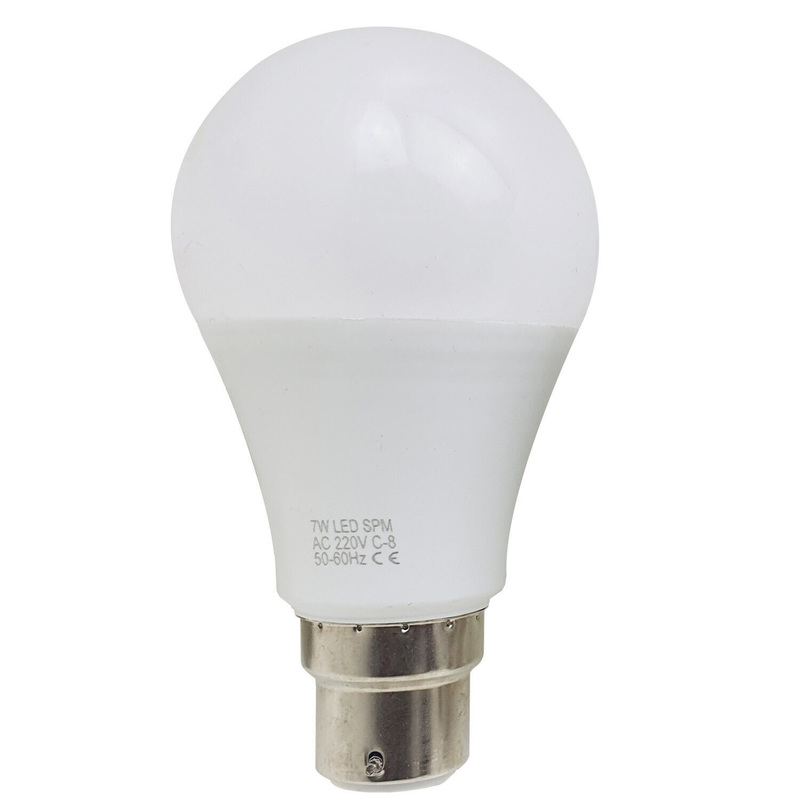 Ledsone Led Gls Bulb B22 Bayonet Cap 7w Cool White 6000k Energy Saving 25,000 Hour Lifespan
