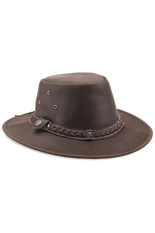 Hawkdale Genuine Leather Cowboy Hat - Weather Resistant - Unisex