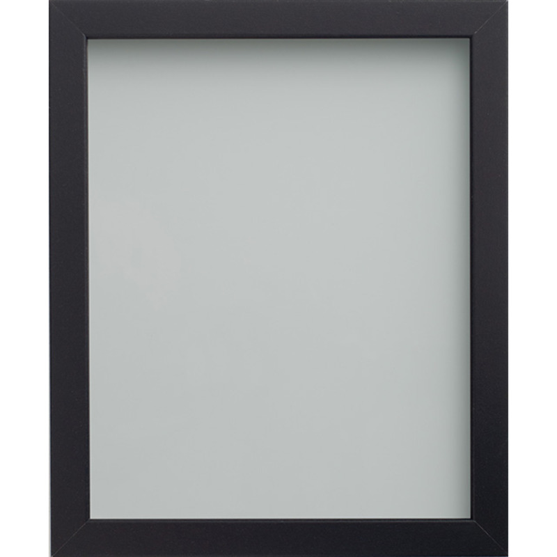 16X12 Inch Black Foil Wrapped Mdf Photo Frame With Perspex - 40.6X30.5Cm