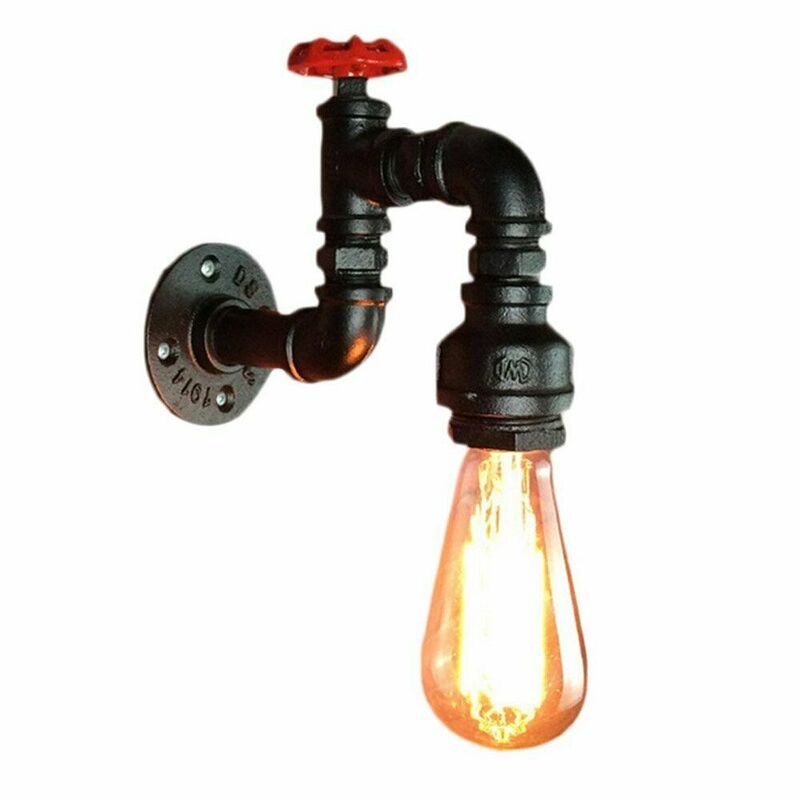 Ledsone Water Pipe Wall Sconce - Industrial Retro Steampunk Lighting