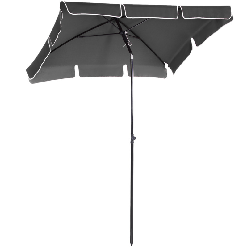 Outsunny Aluminium Rectangular Parasol - 2m X 1.25m